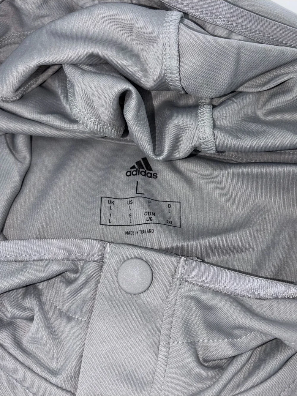 Adidas Mens Hoodie Shirt - Thin Size Large‎ NWT,  $55 Retail - Icon Pulse, Gray